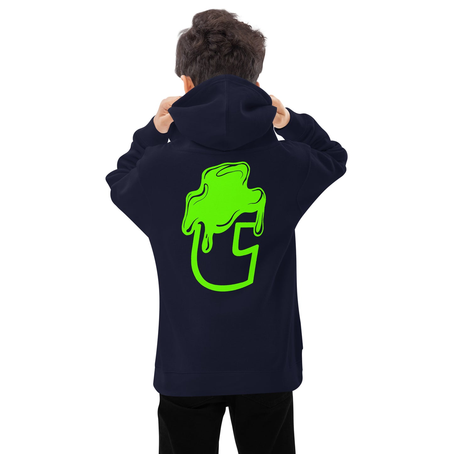 Dirty T Hoodie - Kids Slime Green