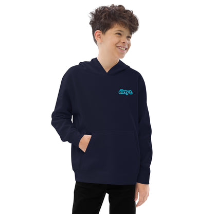 Dirty T Hoodie - Kids Ocean Blue