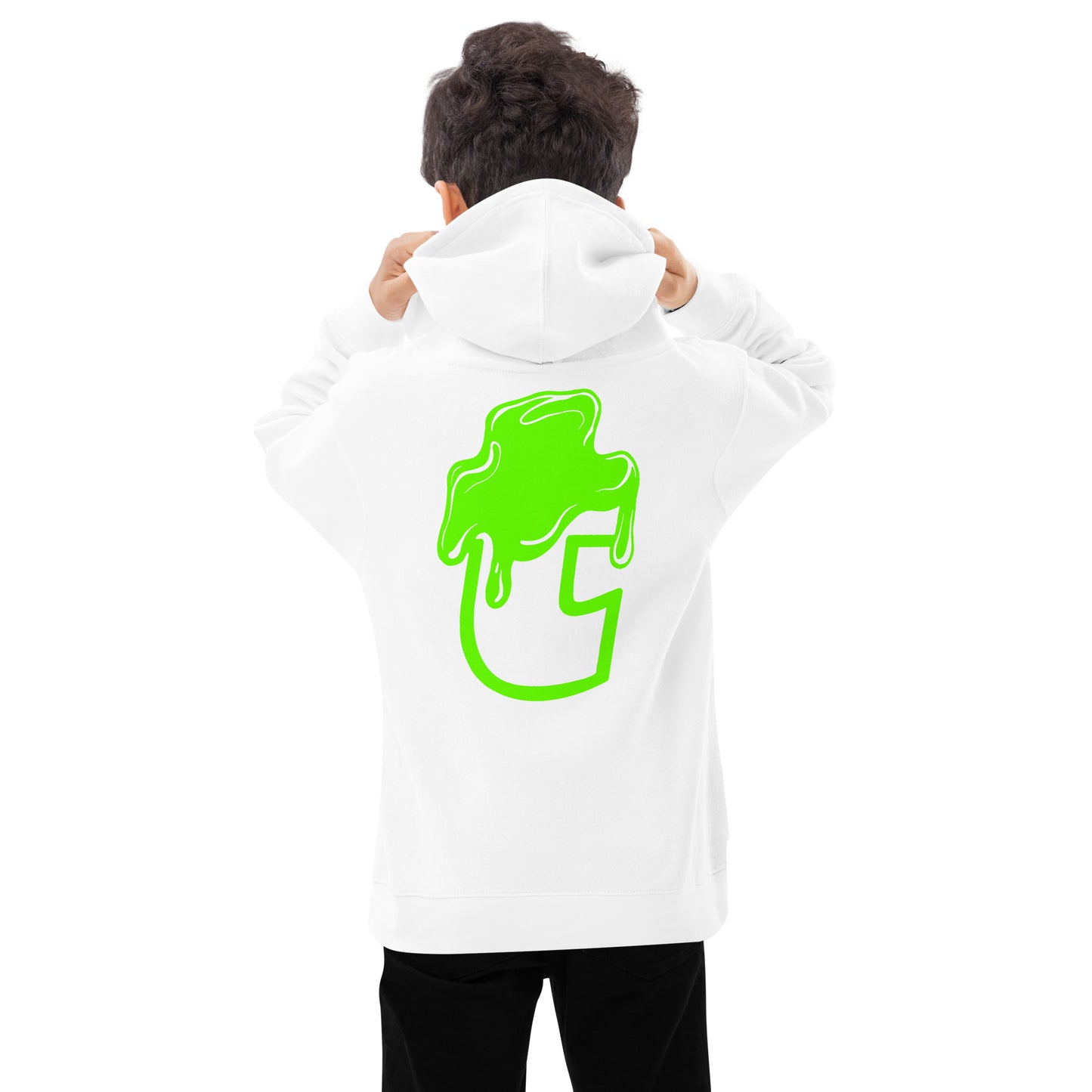 Dirty T Hoodie - Kids Slime Green